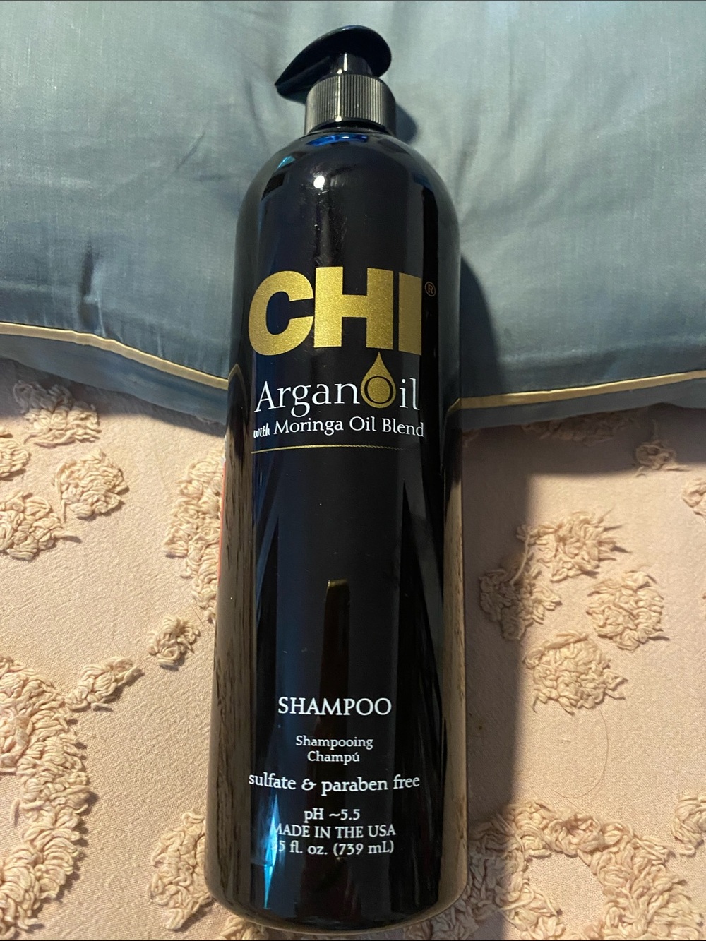 CHI Argan Oil Shampoo — Nourishing Black Bottle, 25 fl oz